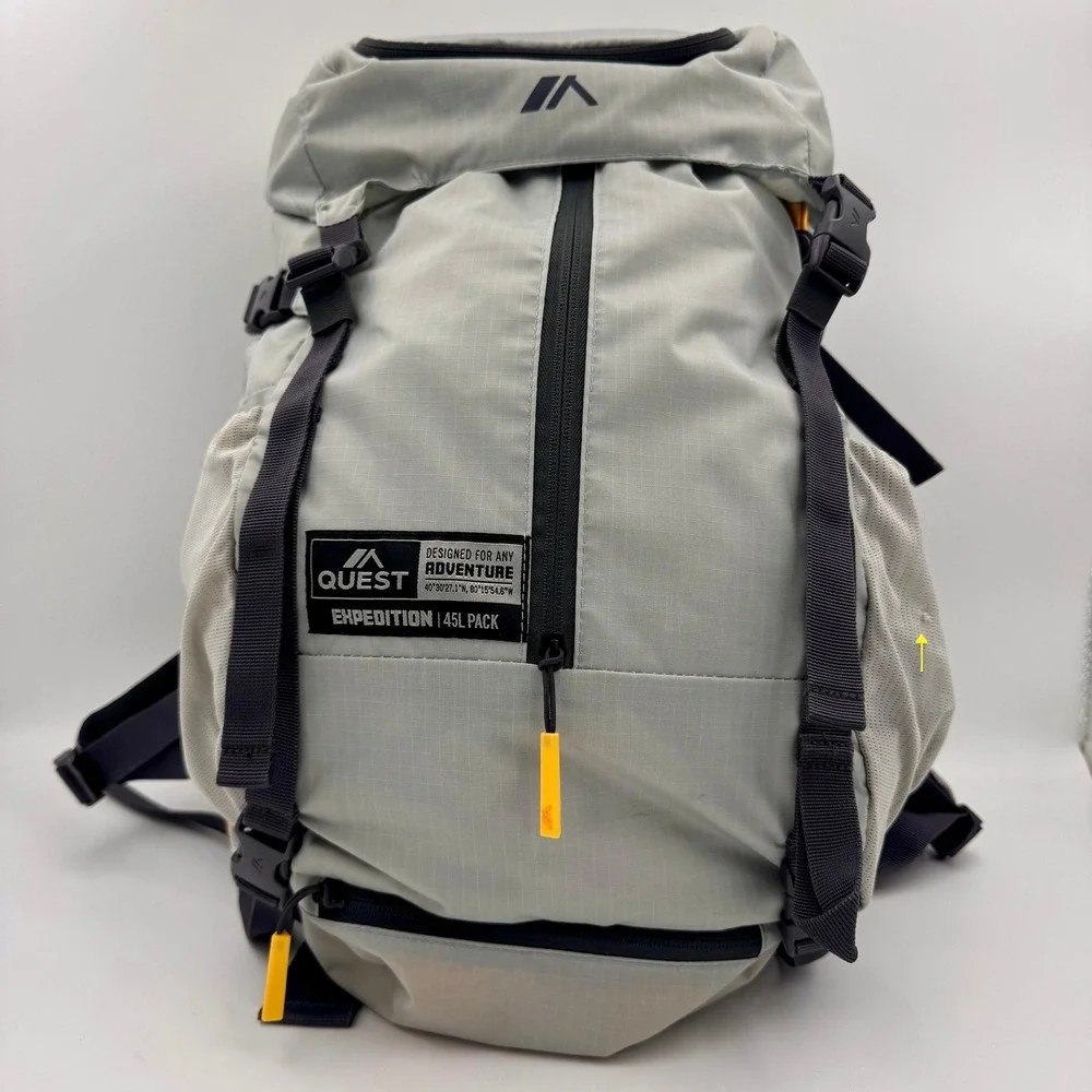 Quest Expedition 45L Hiking Backpack Heavy Duty Trail Pack Internal Frame